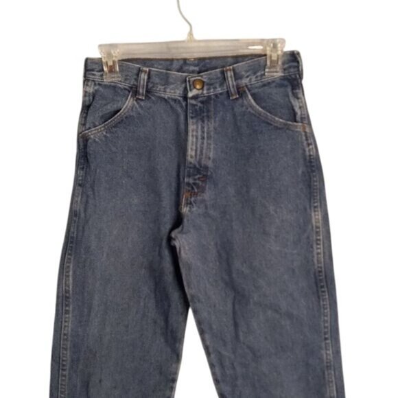 Rustler Size 16 Reg 27x28 Jeans Boys Mens Regular Fit Denim Blue Straight Leg - Picture 2 of 11